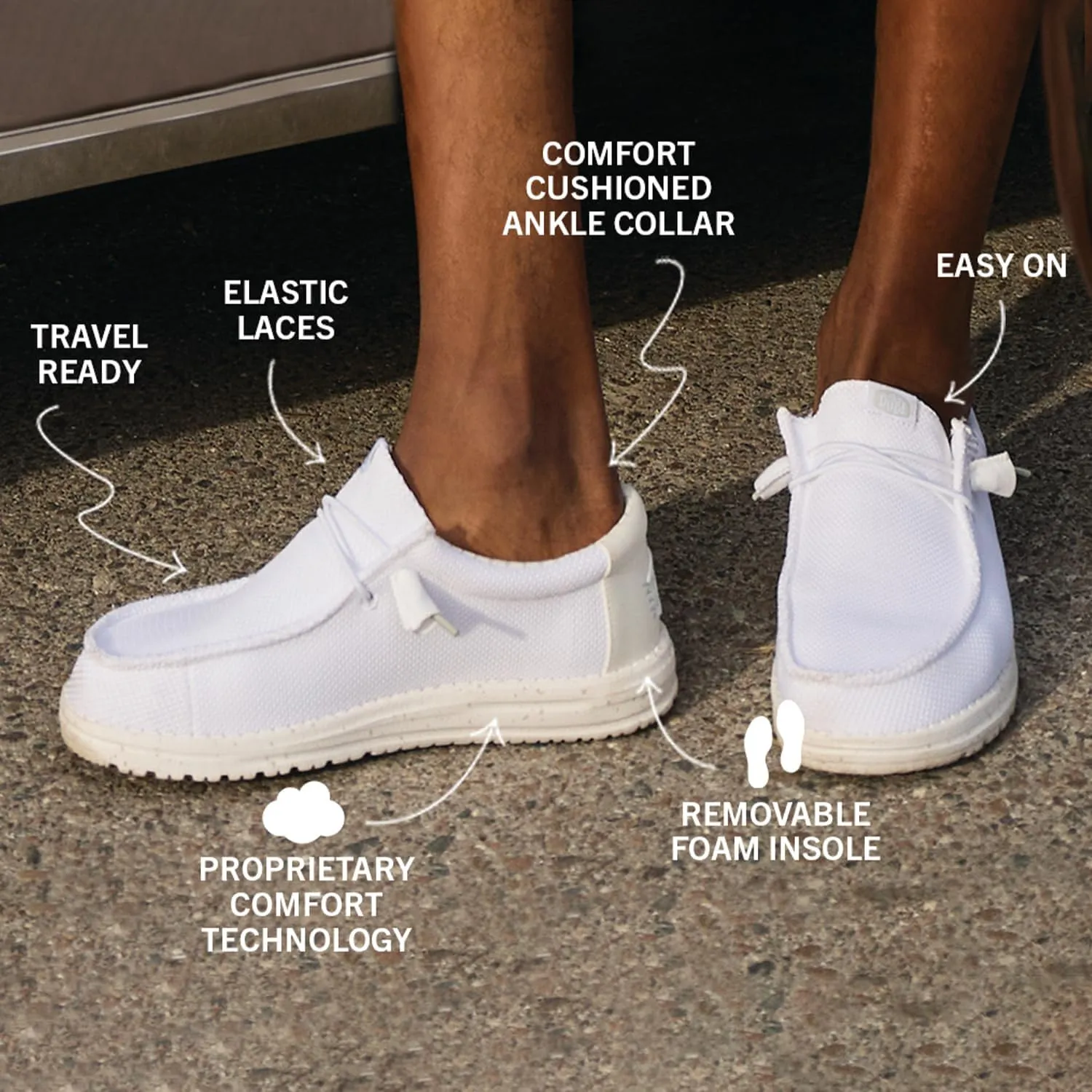 HEYDUDE Wendy Funk Surf Baja, Women’s Shoes, Women’s Slip-on Loafers, Comfortable & Light-Weight