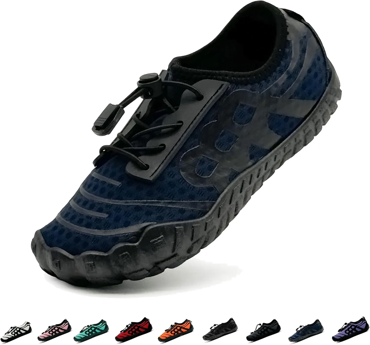 Hike Barefoot Shoes for Women Men Breathable Slip-on Barefoot Water Shoes with Wide Toe Box Non-Slip Athletic Footwear for Hiking Walking Pool Beach Swim Aqua Sport