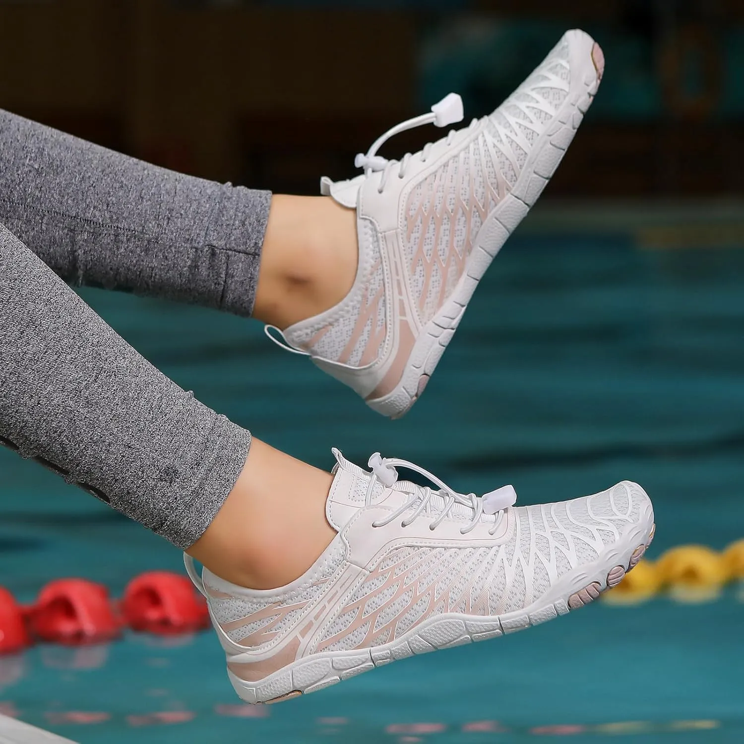 Hike Barefoot Shoes Women with Wide Toe Box Non-Slip Quick Dry Grounded Water Shoes for Women Men Beach Pool Hiking Walking Footwear