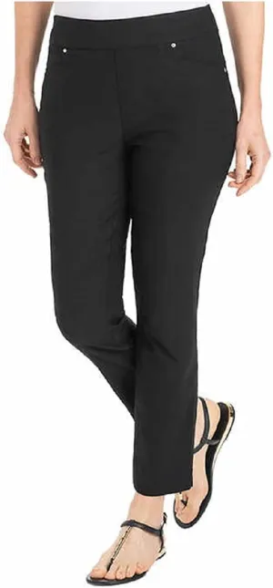 Hilary Radley Ladies' Pull On Ankle Pants (Black, XX-Large)