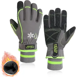 HLDD HANDLANDY Waterproof & Windproof Winter Gloves for Men Women, Touchscreen Thermal Gloves for Cold Weather, Ski Snowboard Work Gloves
