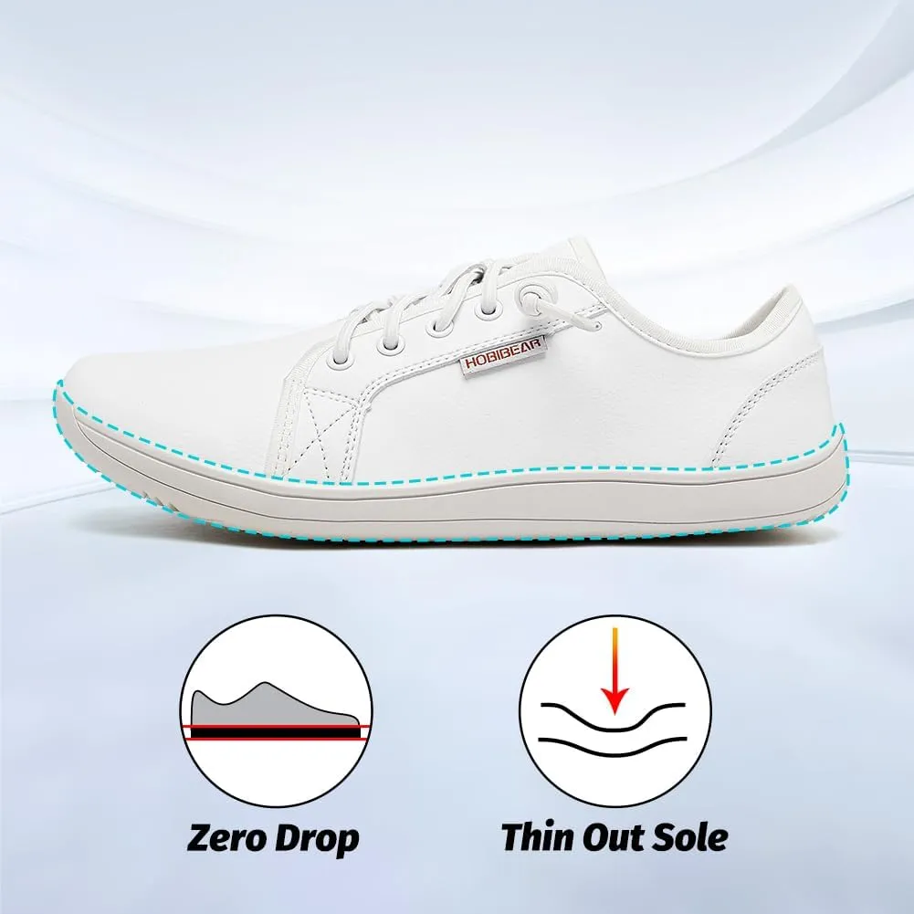 HOBIBEAR Womens Mens Wide Minimalist Barefoot Sneakers Zero Drop Slip on Shoes Lightweight Comfortable