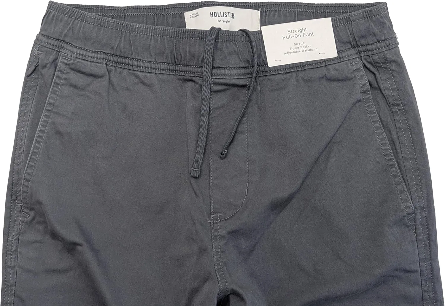 Hollister California Men's Epic Flex Straight Pull-On Twill Pants HOM-58