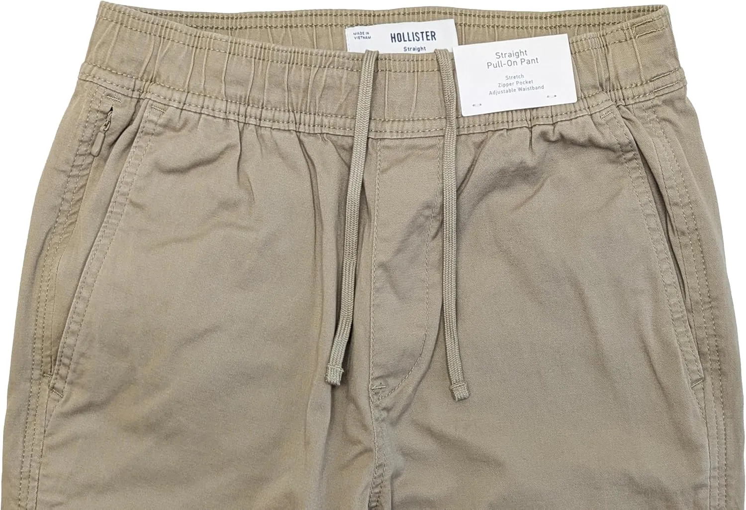 Hollister California Men's Epic Flex Straight Pull-On Twill Pants HOM-58