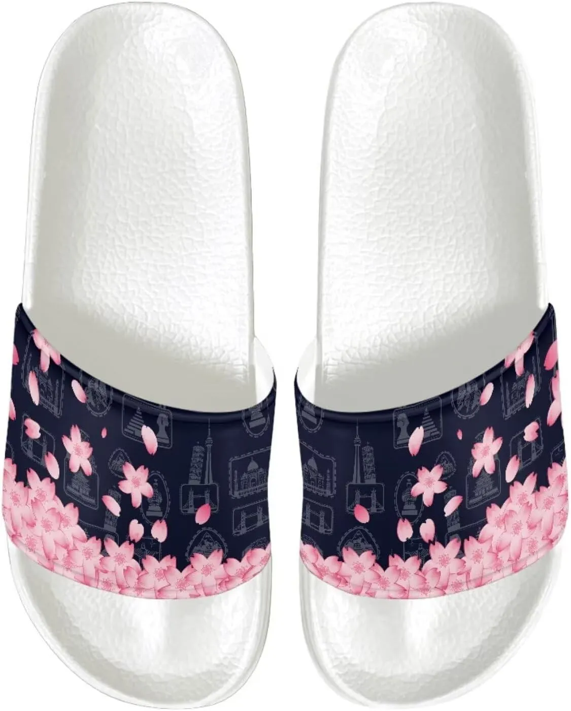 House Slippers for Women Comfortable Indoor Outdoor Non-Slip EVA Shower Shoes Summer Slides for Pool Beach SizeUS 6-13.5
