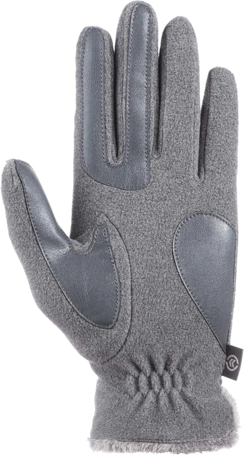 isotoner Women's Stretch Fleece Gloves with Microluxe and Smart Touch Technology