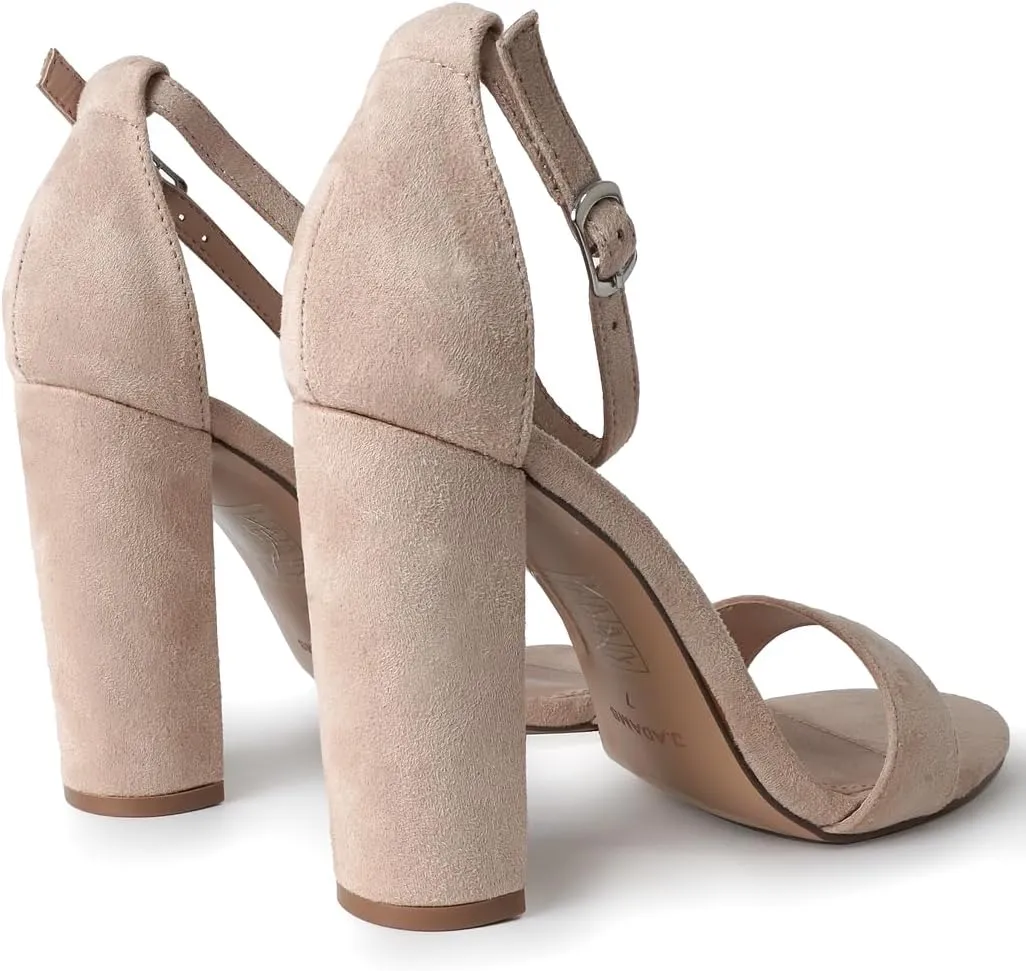 J. Adams Shirley Heels for Women - Ankle Strap High Heel Dressy Sandals