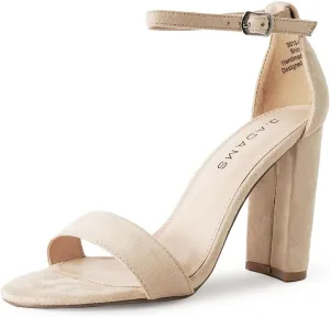 J. Adams Shirley Heels for Women - Ankle Strap High Heel Dressy Sandals