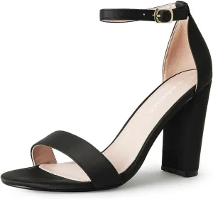J. Adams Shirley Heels for Women - Ankle Strap High Heel Dressy Sandals