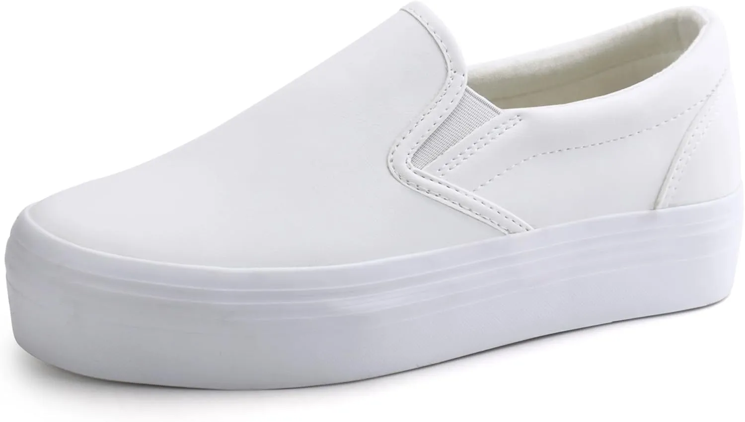 JABASIC Women Slip-on Platform Loafers Casual Comfortable Loafer Shoes