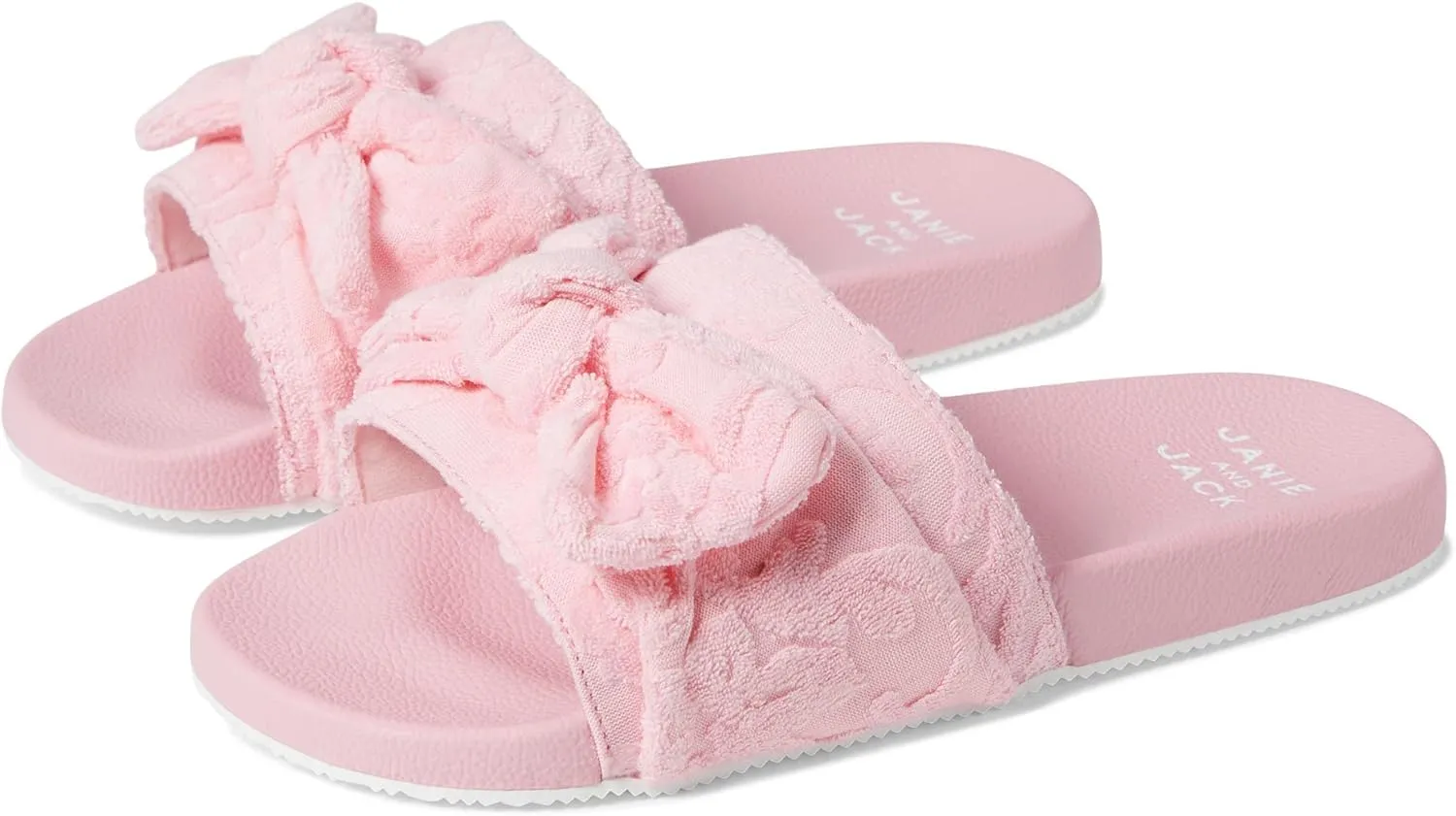 Janie and Jack Girl's Terry Pool Slide (Toddler/Little Kid/Big Kid) Multicolor 4 Big Kid M