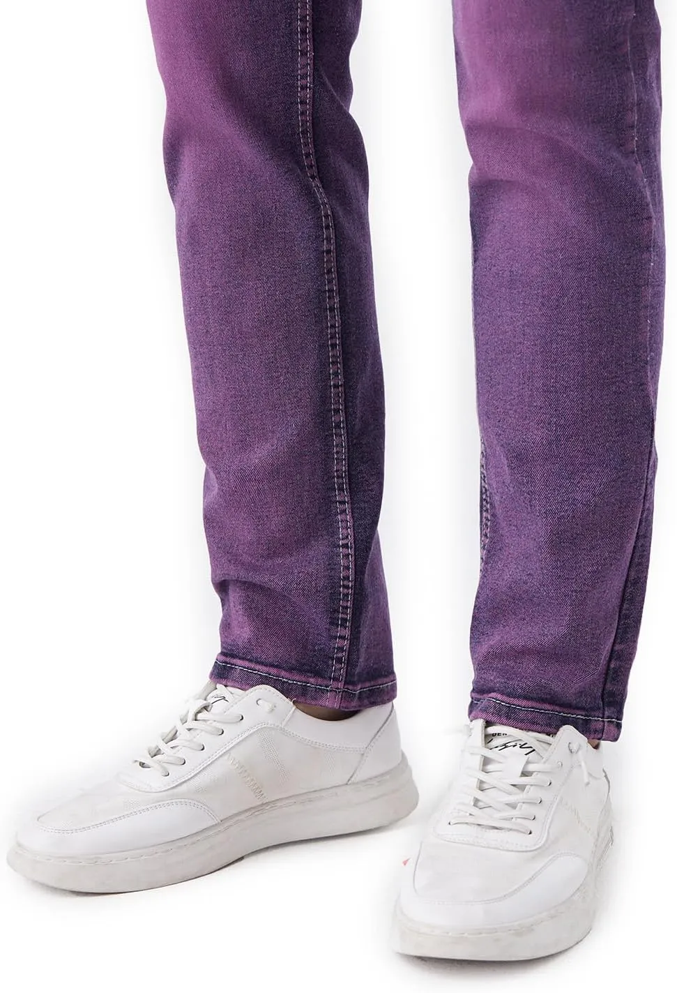 Jeans for Men Stretch Slim Fit Denim Comfort Flex Waist Colored Pants Strechy Regular Fit Tapered Leg