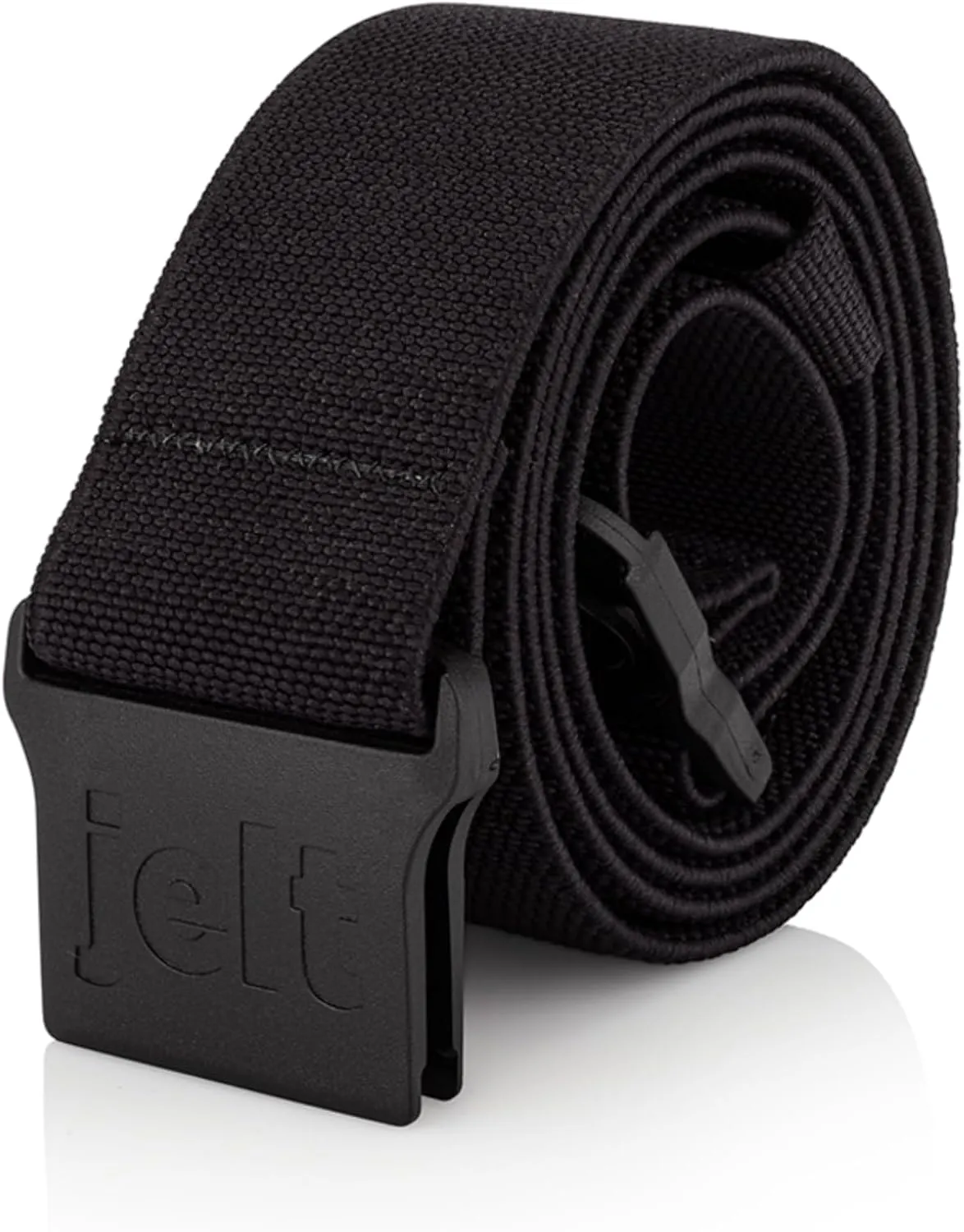 Jelt Venture Adjustable Elastic Stretch Belt Non-Slip for Men or Women Black