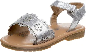 Josmo Girls Samara Sandal, White, 9 Toddler
