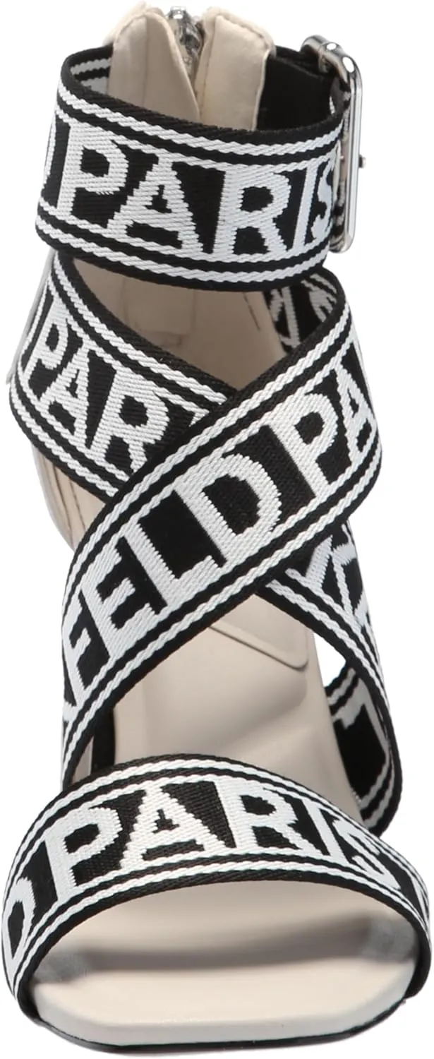 KARL LAGERFELD womens Careliz Everyday Strappy Sandal
