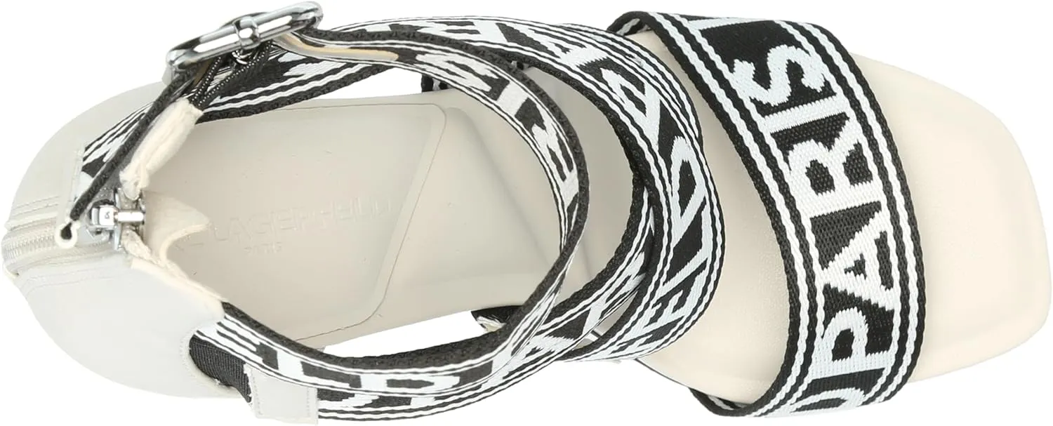 KARL LAGERFELD womens Careliz Everyday Strappy Sandal