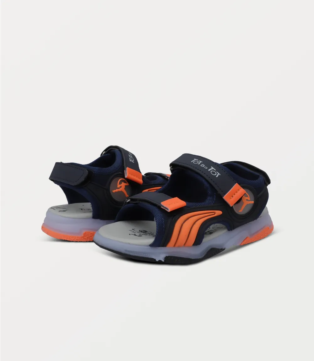 KB0255-NAVY-Boy Sandal