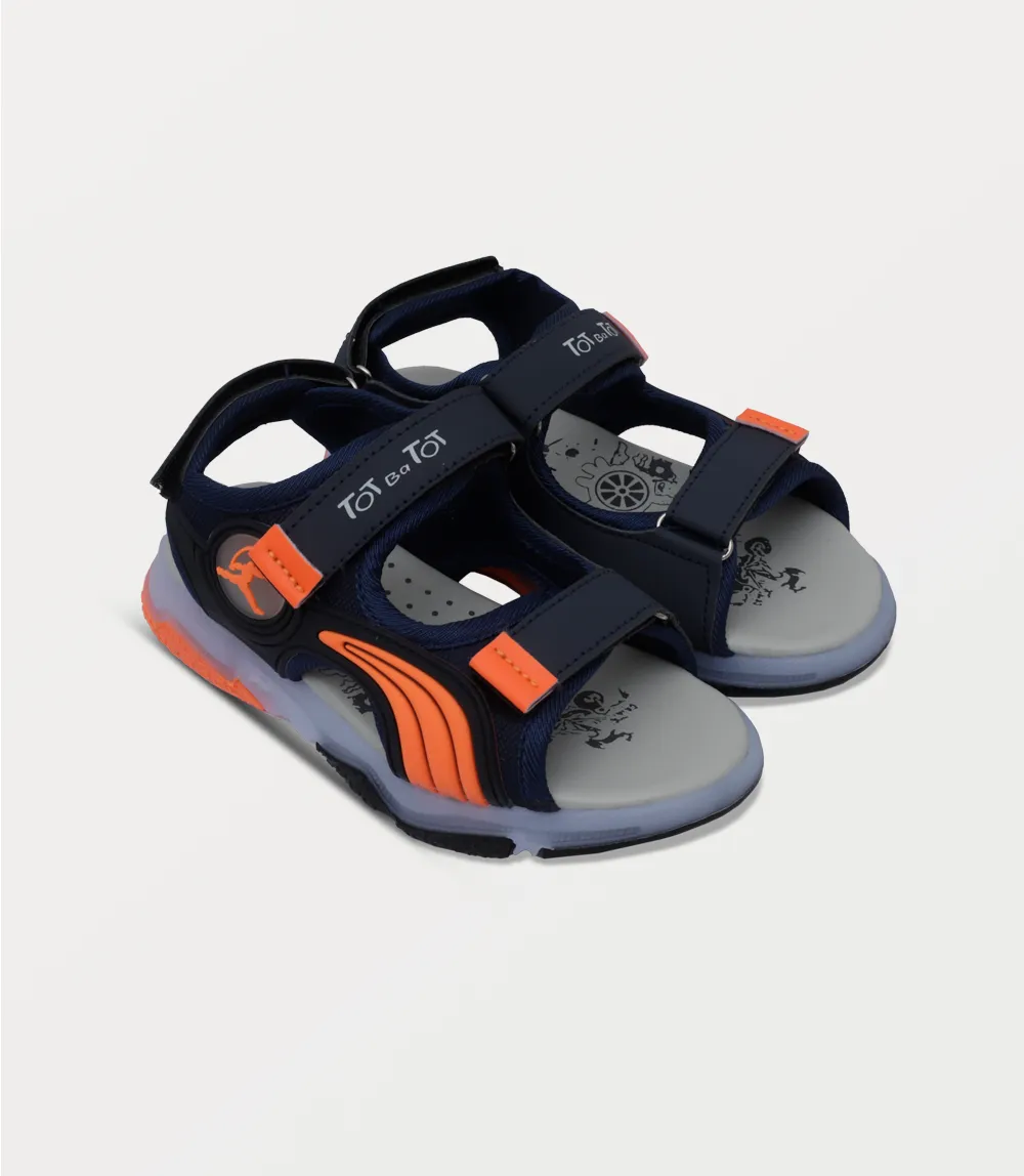 KB0255-NAVY-Boy Sandal