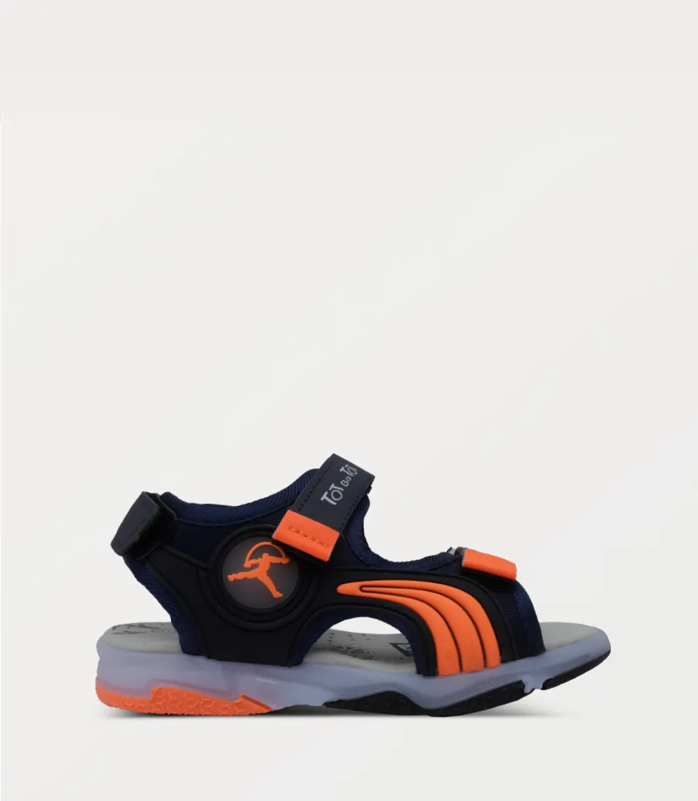 KB0255-NAVY-Boy Sandal