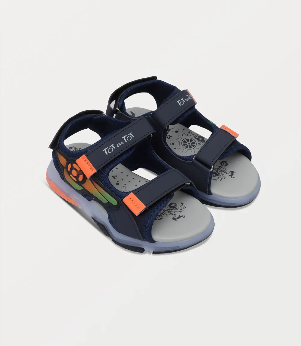 KB0258-NAVY-Boy Sandal