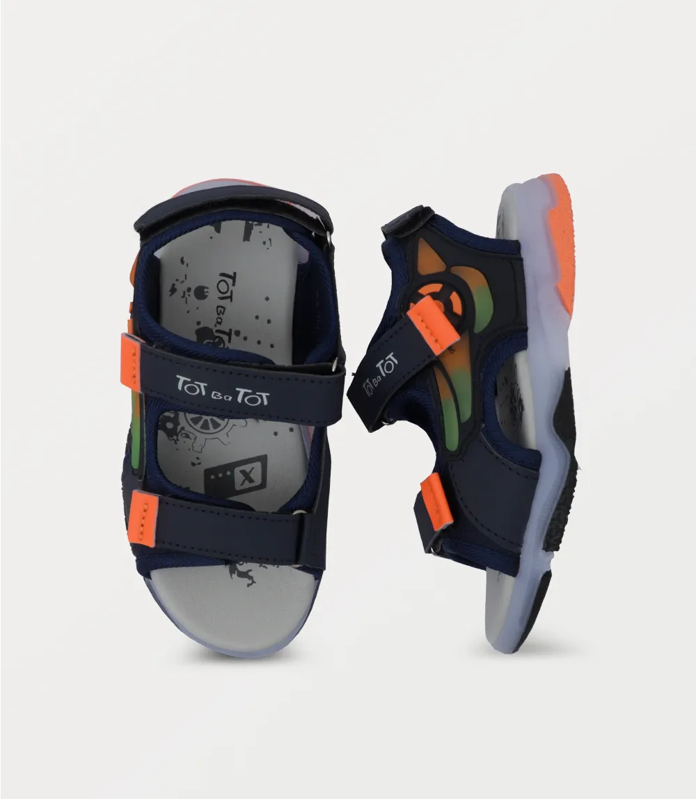 KB0258-NAVY-Boy Sandal