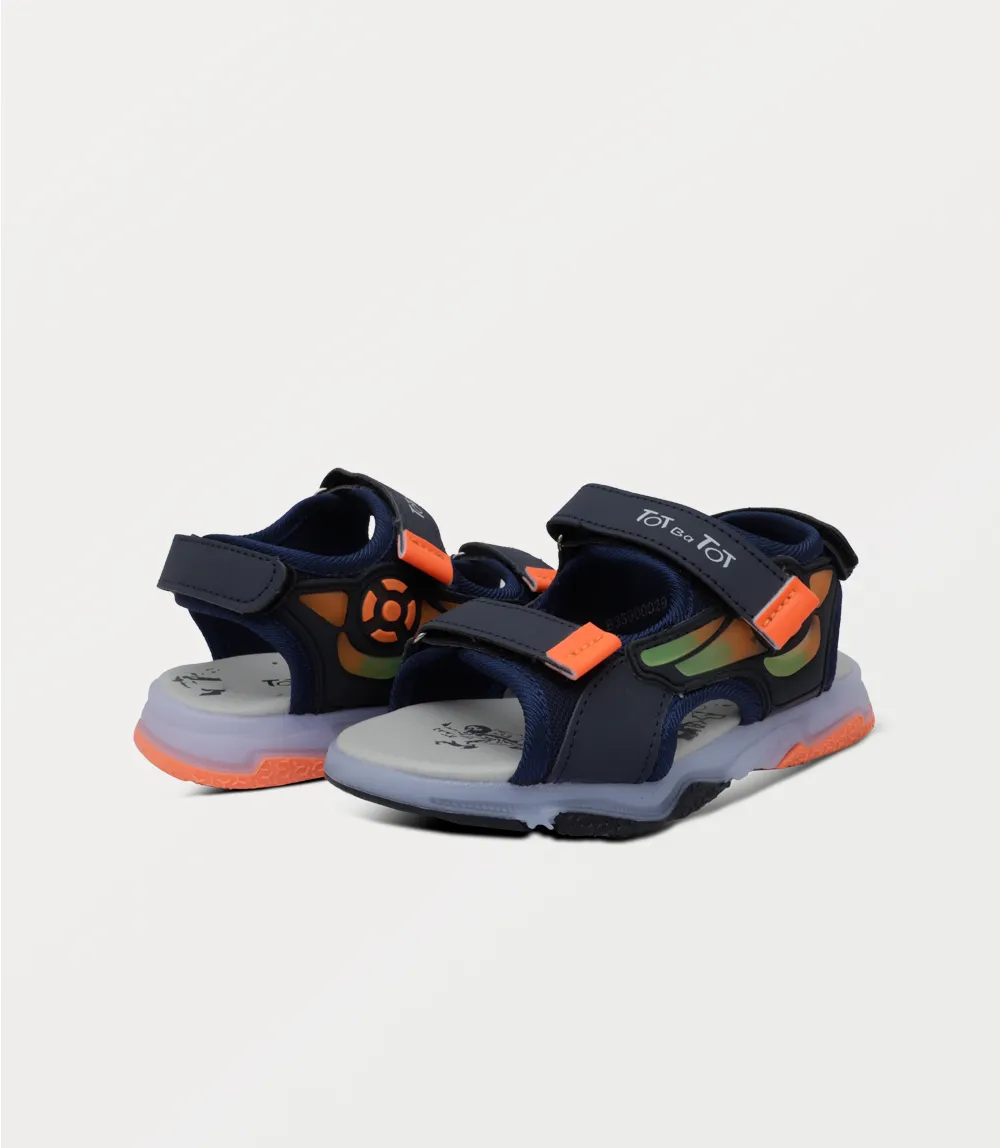 KB0258-NAVY-Boy Sandal