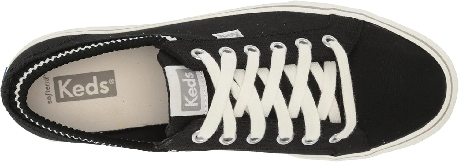 Keds Women's Jump Kick Rib Knit Lace Up Sneaker