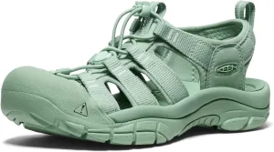 KEEN Women's Newport H2 Closed Toe Water Sandals, Monochrome/Granite Green, 7