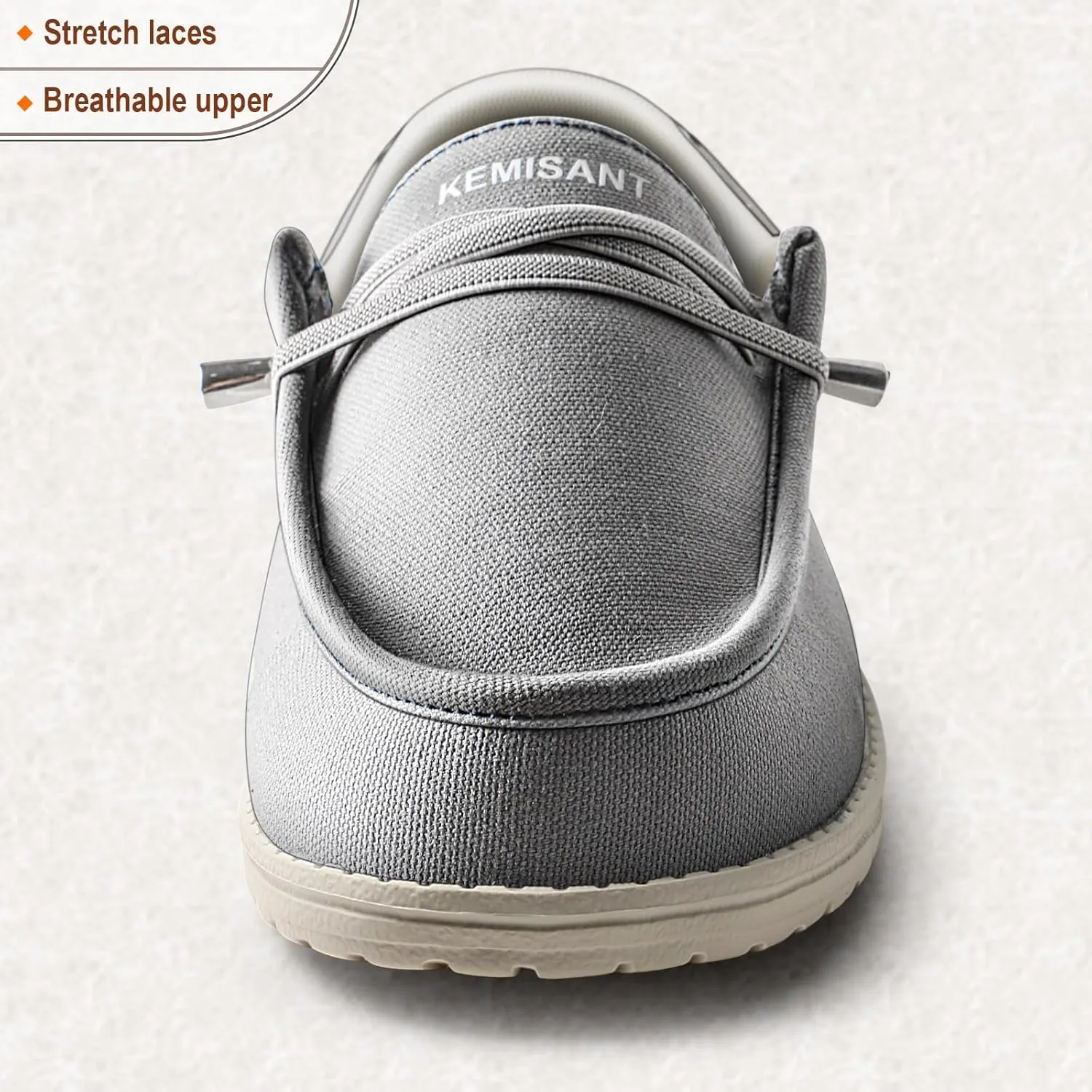 KEMISANT Men Slip On Shoes, Boat Shoes Sneaker Shoes Walking Shoes for Men Women Stretch Fit Lightweight
