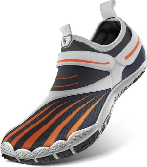 KEMISANT Mens Water Shoes, Unisex Barefoot Aqua Shoes for Men Women Beach Swimming Water Sport Shoes