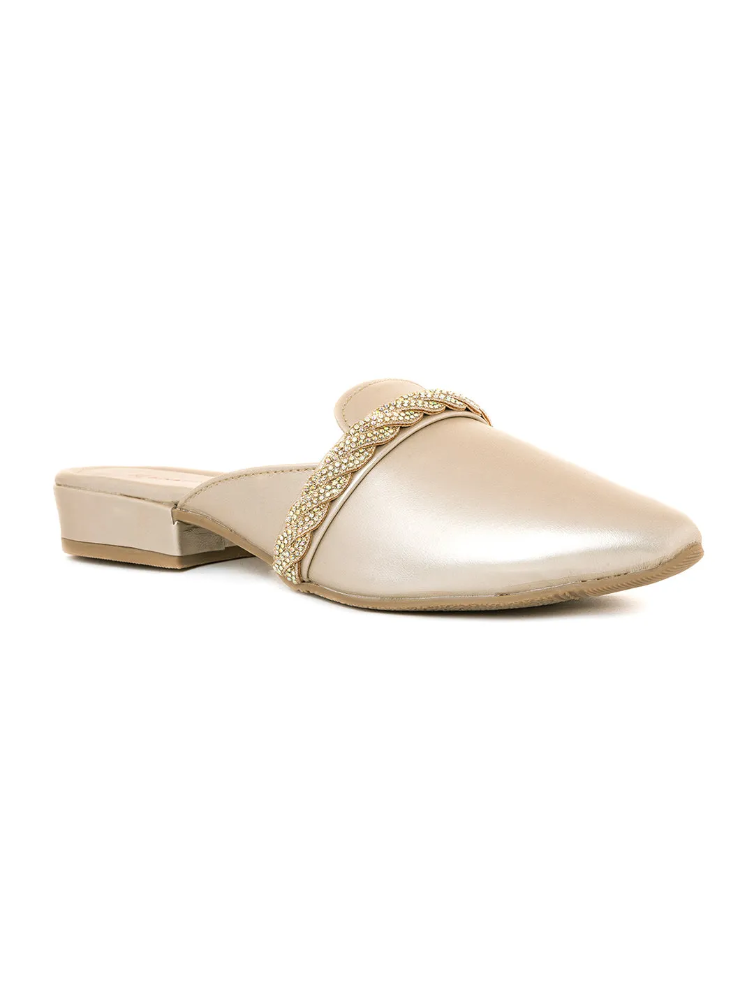 Khadim Flat Loafer Mule Slip On Sandal for Women