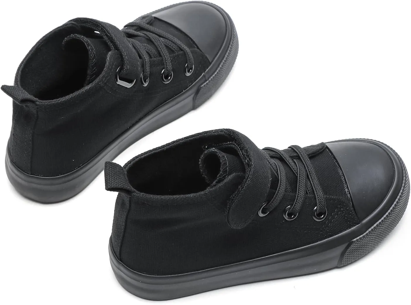 Kids Canvas Shoes Boys Girls High Top Canvas Slip On Sneakers