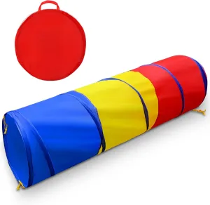 Kids Play Tunnel for Toddlers 1-3, Pop Up Baby Tunnel Crawling Toys for Infant Children or Dog, 6 Foot Indoor Outdoor Toddler Toys for 1 2 3 Year Old Girl Boy Birthday Gift