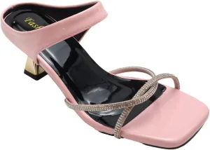 Kitten Heels for Women 2025 – Sexy Open Toe Sandal – Sparkly Summer Heels for Wedding, Party, Night Out (Comfy & Lightweight)