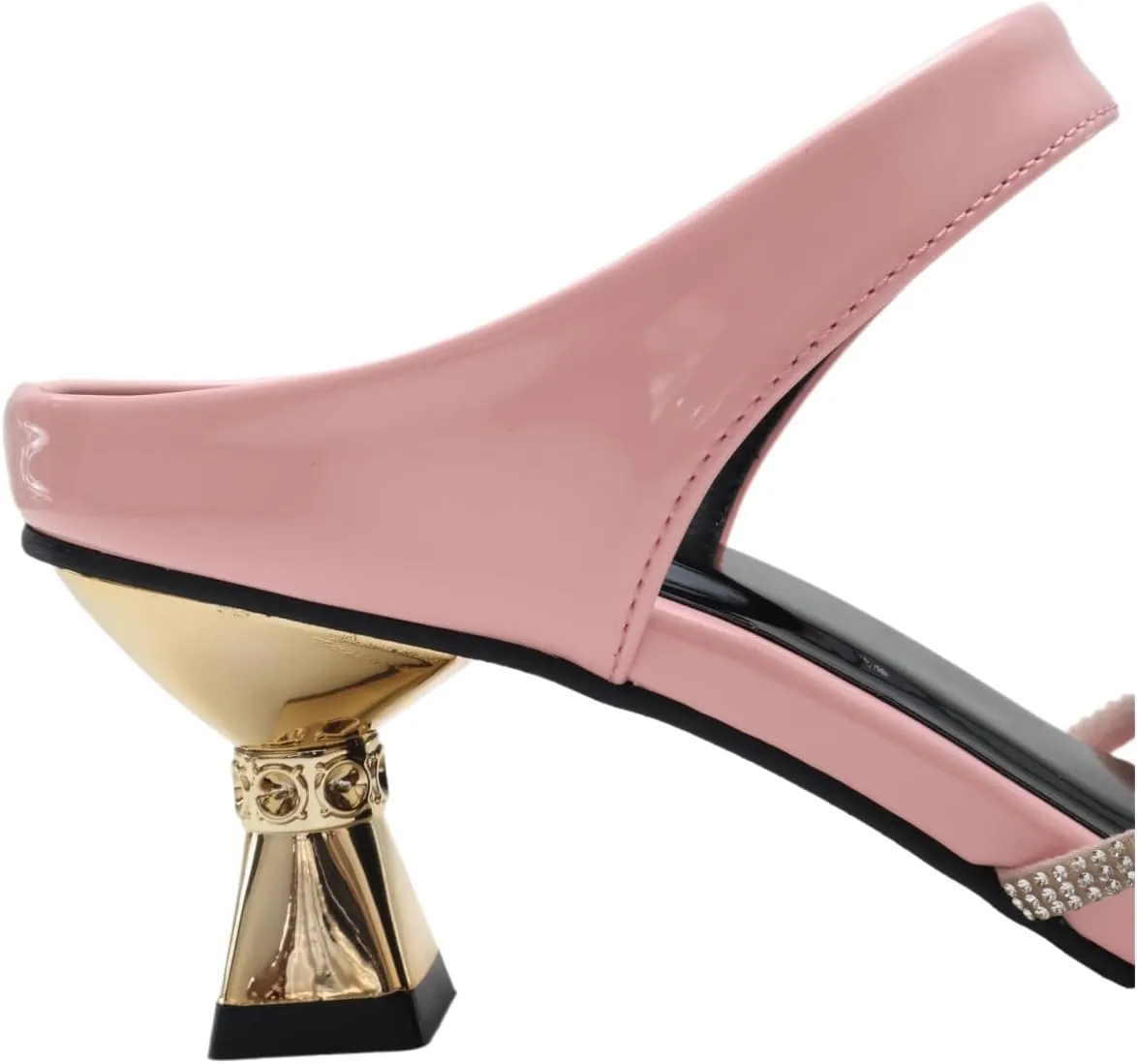 Kitten Heels for Women 2025 – Sexy Open Toe Sandal – Sparkly Summer Heels for Wedding, Party, Night Out (Comfy & Lightweight)