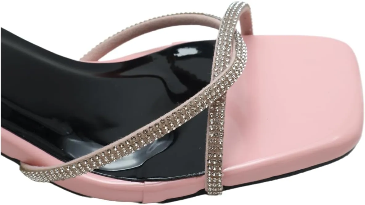 Kitten Heels for Women 2025 – Sexy Open Toe Sandal – Sparkly Summer Heels for Wedding, Party, Night Out (Comfy & Lightweight)