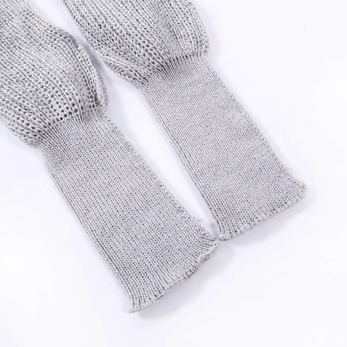 Knitted Wrap Scarf Fall Winter Crochet Sweater Scarf with Sleeves Multi-Use Sweater Cape Shawl with Sleeves