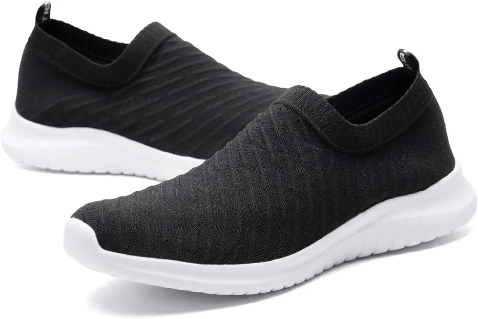 konhill Women's Slip On Sneakers Non Slip Walking Shoes Breathable Mesh Work Casual Lightweight Tennis Workout Shoes