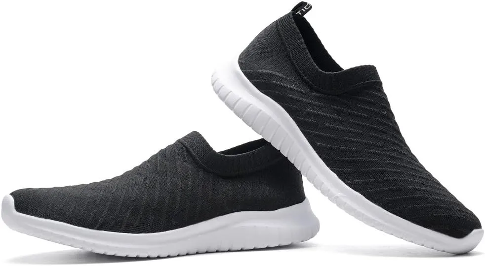 konhill Women's Slip On Sneakers Non Slip Walking Shoes Breathable Mesh Work Casual Lightweight Tennis Workout Shoes