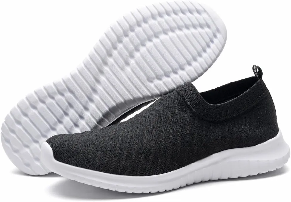 konhill Women's Slip On Sneakers Non Slip Walking Shoes Breathable Mesh Work Casual Lightweight Tennis Workout Shoes