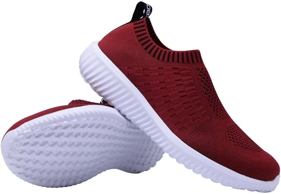 konhill Women's Slip On Walking Shoes Breathable Mesh Sneakers Work Casual Tennis Shoes