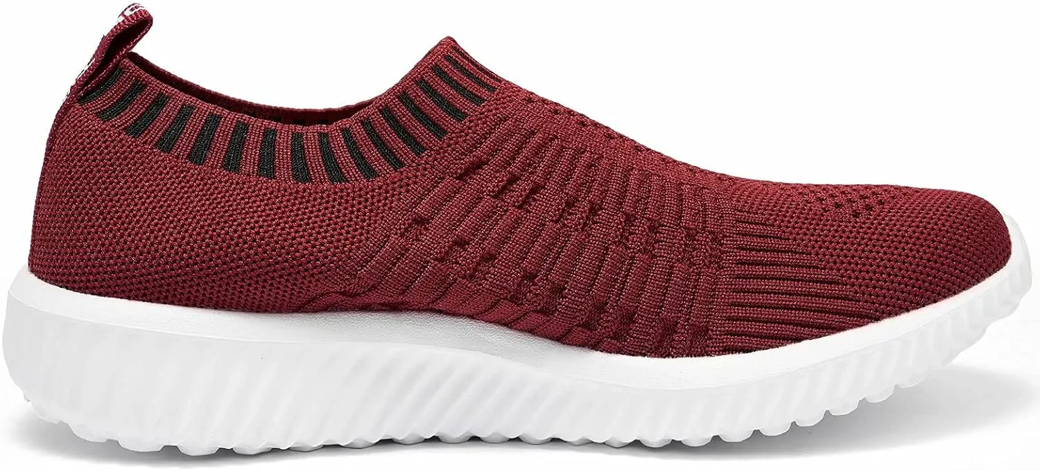 konhill Women's Slip On Walking Shoes Breathable Mesh Sneakers Work Casual Tennis Shoes