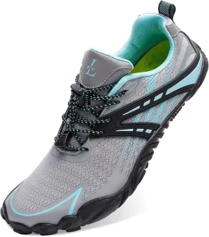 L-RUN Barefoot Water Shoes Women Mens Aqua Sock Athletic Hiking Water Sports Shoes for Swim Beach Pool Sand Diving Walking