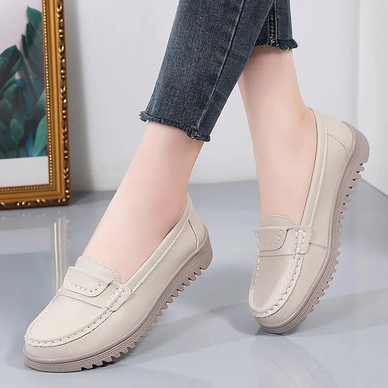 Large Size Soft Sole for Comfortable Leggings Mom's Shoes Casual Shoes Flat Shoes Lightweight Non-Slip Shoes Woman 2024 Trend