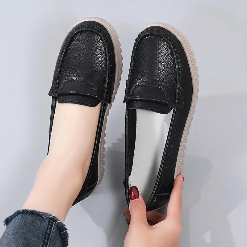 Large Size Soft Sole for Comfortable Leggings Mom's Shoes Casual Shoes Flat Shoes Lightweight Non-Slip Shoes Woman 2024 Trend