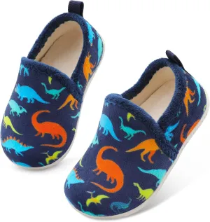 Lefflow Toddler Slippers Boys Girls House Shoes Slip on Baby Sock Shoes Lightweight Outdoor Walking Shoes