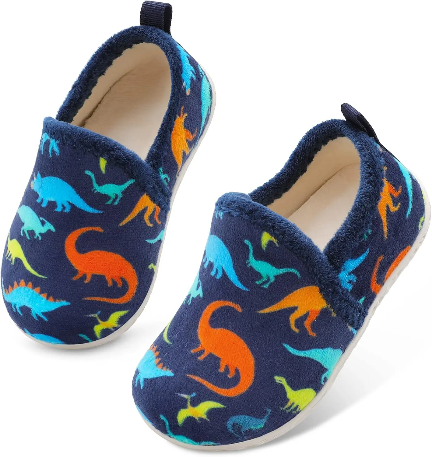 Lefflow Toddler Slippers Boys Girls House Shoes Slip on Baby Sock Shoes Lightweight Outdoor Walking Shoes