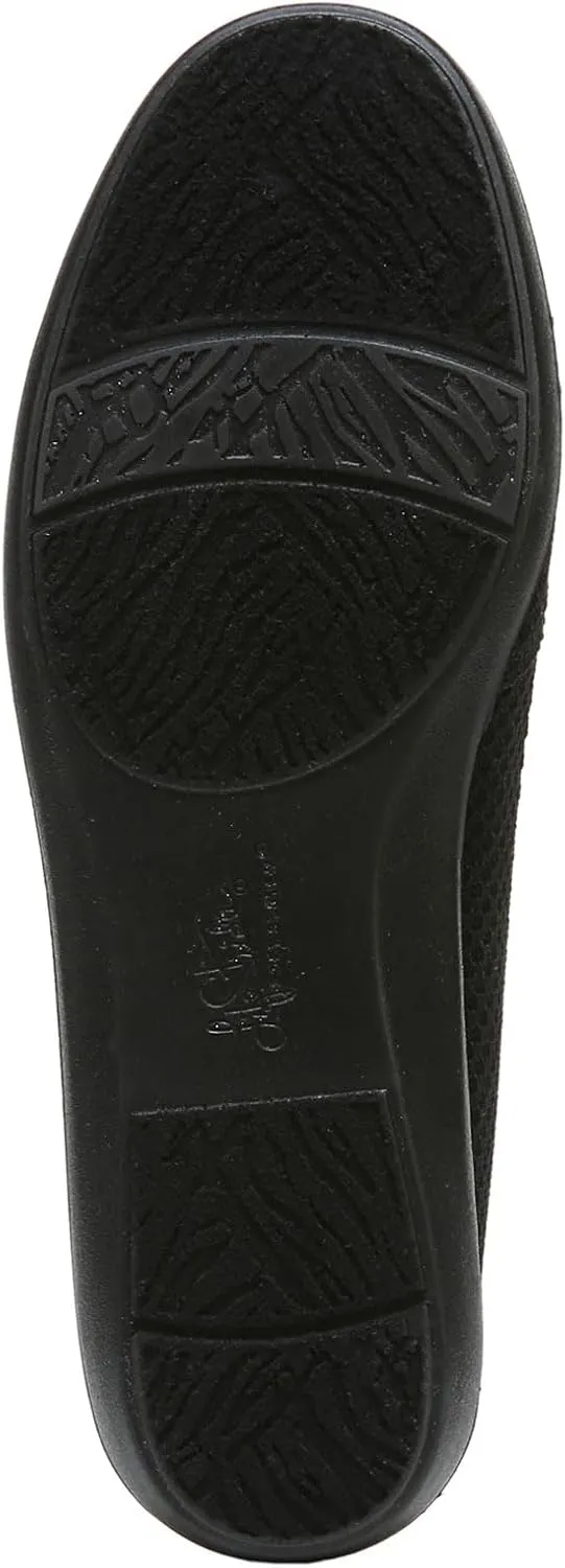 LifeStride Women's Next Level Slip-On Sneaker, Black/Black, 8.5