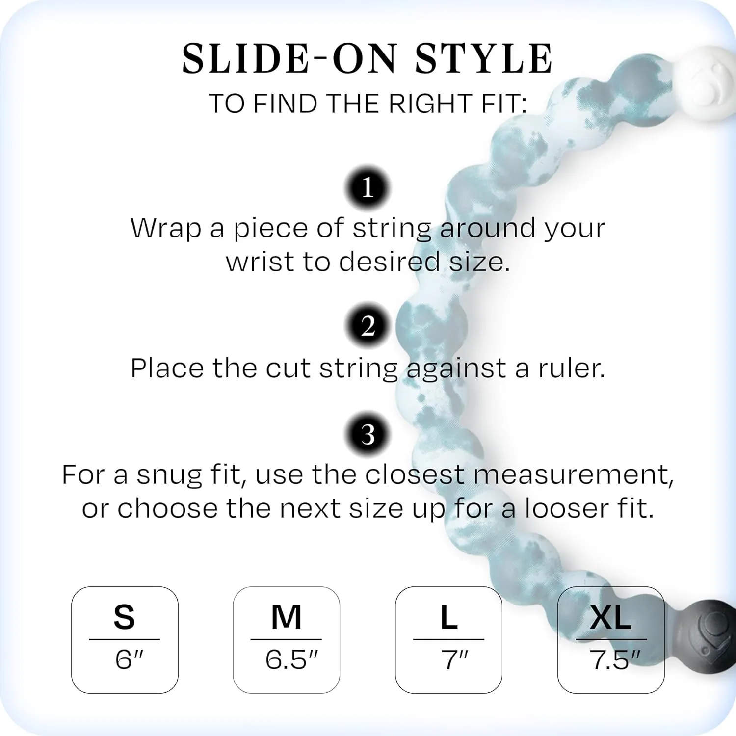 Lokai Hawaiian Silicone Beaded Bracelets for Women & Men, The Surf Collection - Ohana Beach Jewelry Fashion Bead Bracelet with Black & White Beads - Ring Bangle Slide-On Style for Comfortable Fit