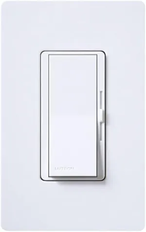 Lutron Diva 5 amps 600 watts Slide Dimmer Switch White (DVW-600PH-WH)